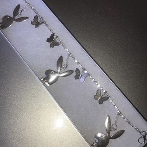 Playboy/butterfly anklet